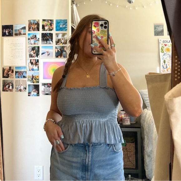 Urban Outfitters Ruffle Tank - Picture 1 of 5